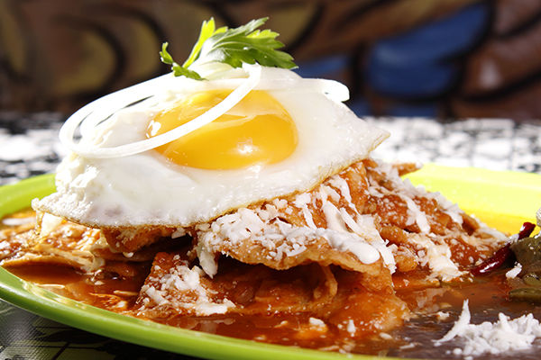 Chilaquiles con huevo